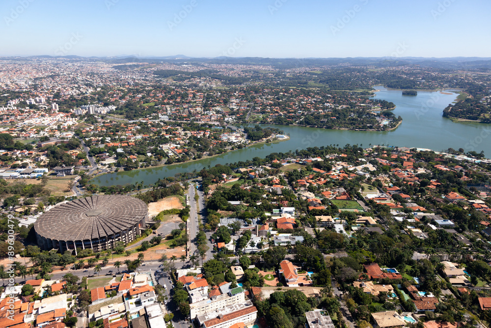 Naklejka premium Estádio Mineirão e Mineirinho / Estádios localizados em Belo Horizonte Minas Gerais