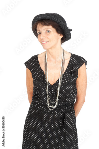 Beautiful woman doing different expressions in different sets of clothes: love