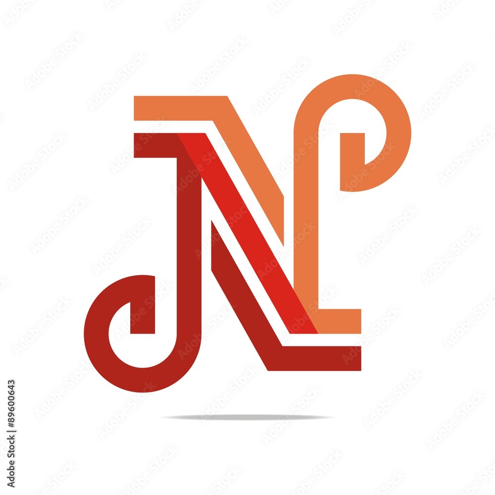 Logo Abstract Letter N Combination Design Element Symbol Icon Logo Abstract Letter N Combination Design Element Symbol Icon
