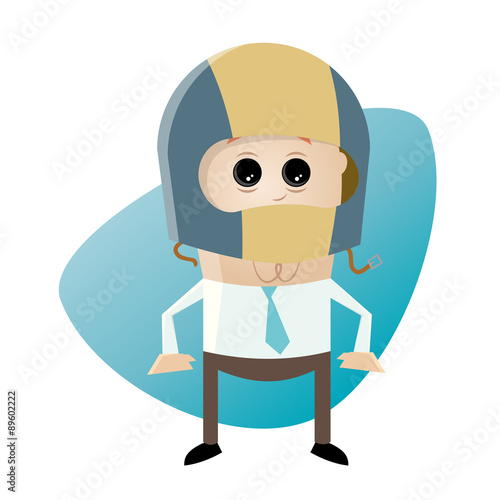 helm schutz sicherheit business mann lustig