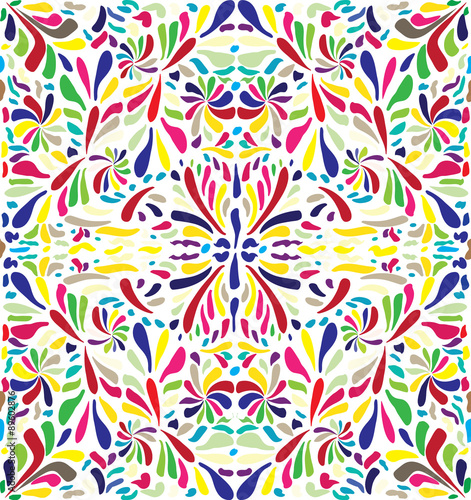 Mosaic from colour petals