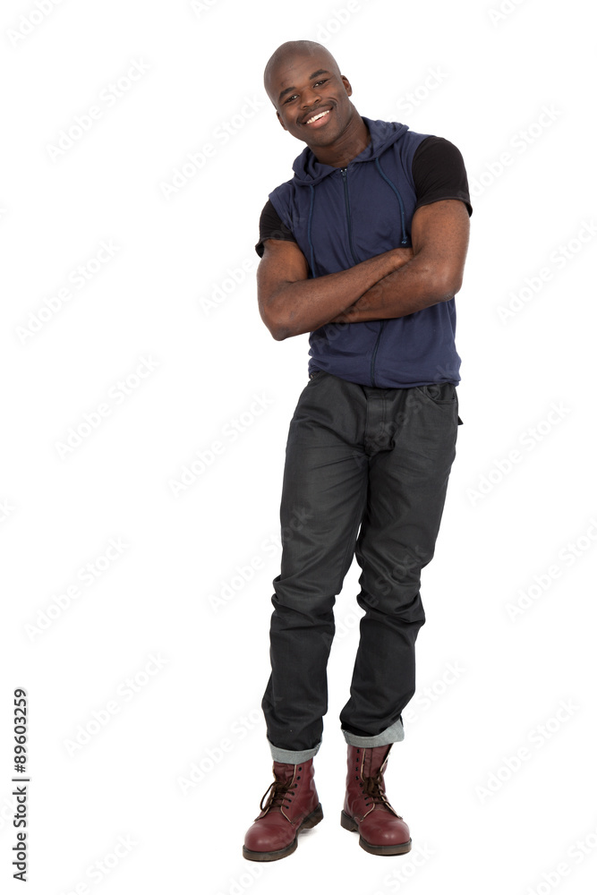 Fototapeta premium Handsome man doing different expressions in different sets of clothes: tired
