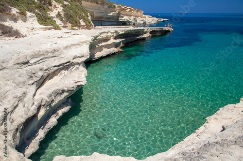 St. Peters pool - rocky beach at Malta