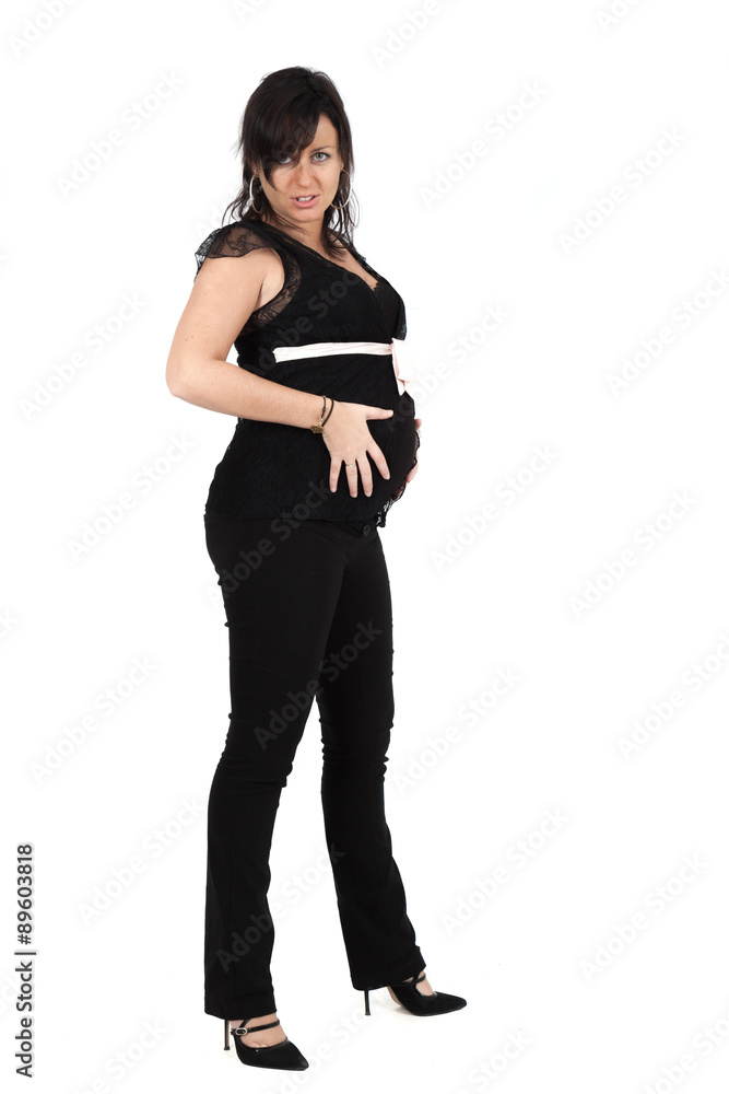 Beautiful woman doing different expressions in different sets of clothes: posing Beautiful woman doing different expressions in different sets of clothes: posing