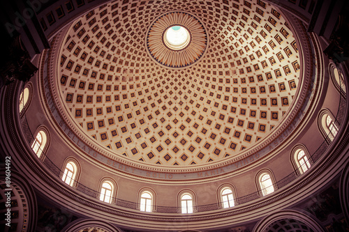 Interior of Mosta Dome, Malta