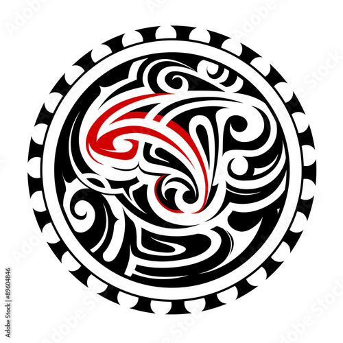 Ethnic North American tattoo ornament