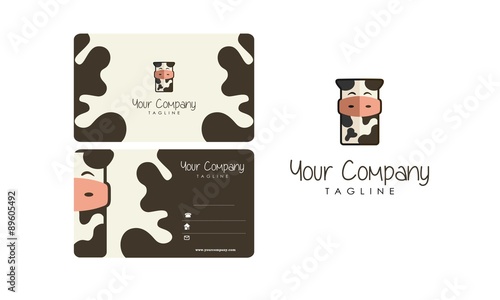 Cow Business Card and Logo