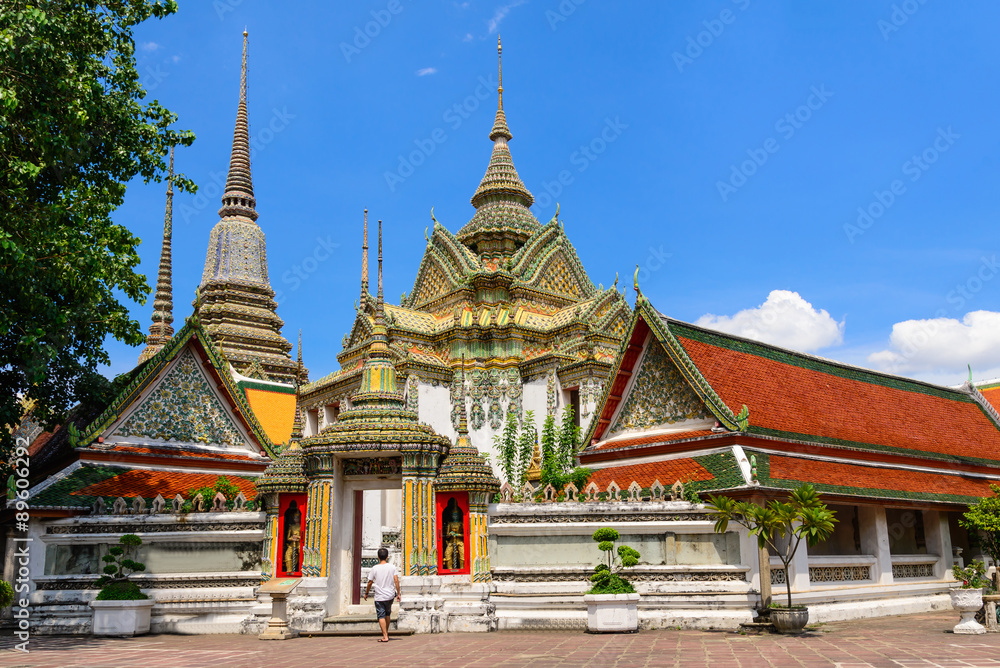 Thai architecture in Wat Pho at Bangkok, Thailand. Thai architecture in Wat Pho at Bangkok, Thailand.