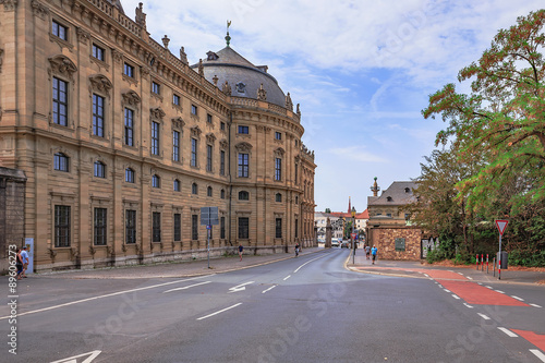 Wuerzburg City in Franconia  Germany. Travel destination
