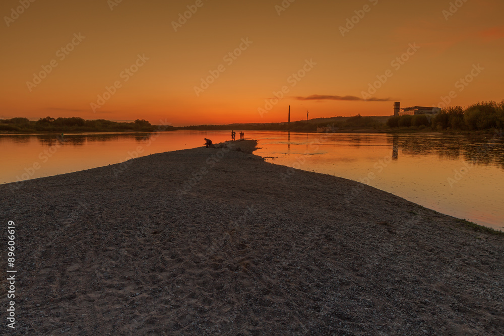 sand in river