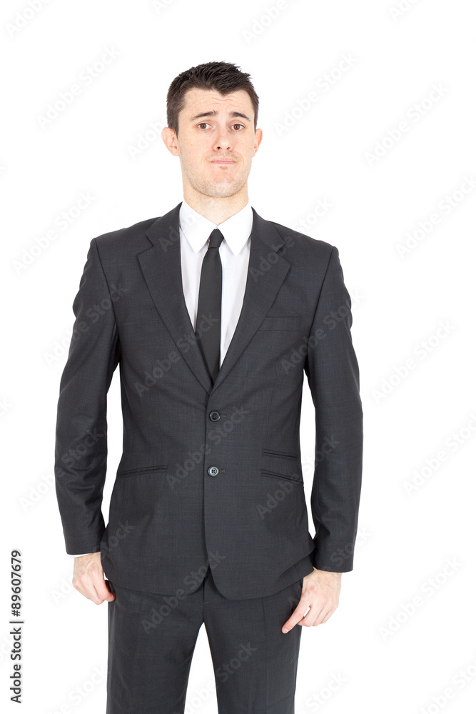 Handsome businnessman doing different expressions in different sets of clothes Handsome businnessman doing different expressions in different sets of clothes