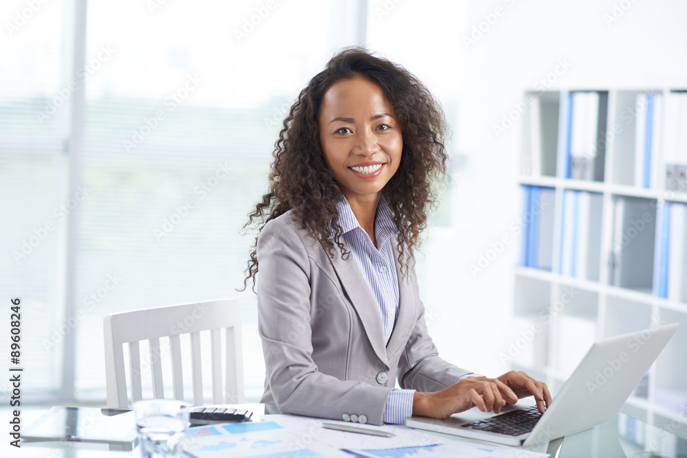 Asian office manager