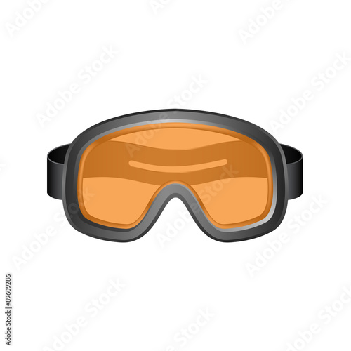 Ski sport goggles in dark design