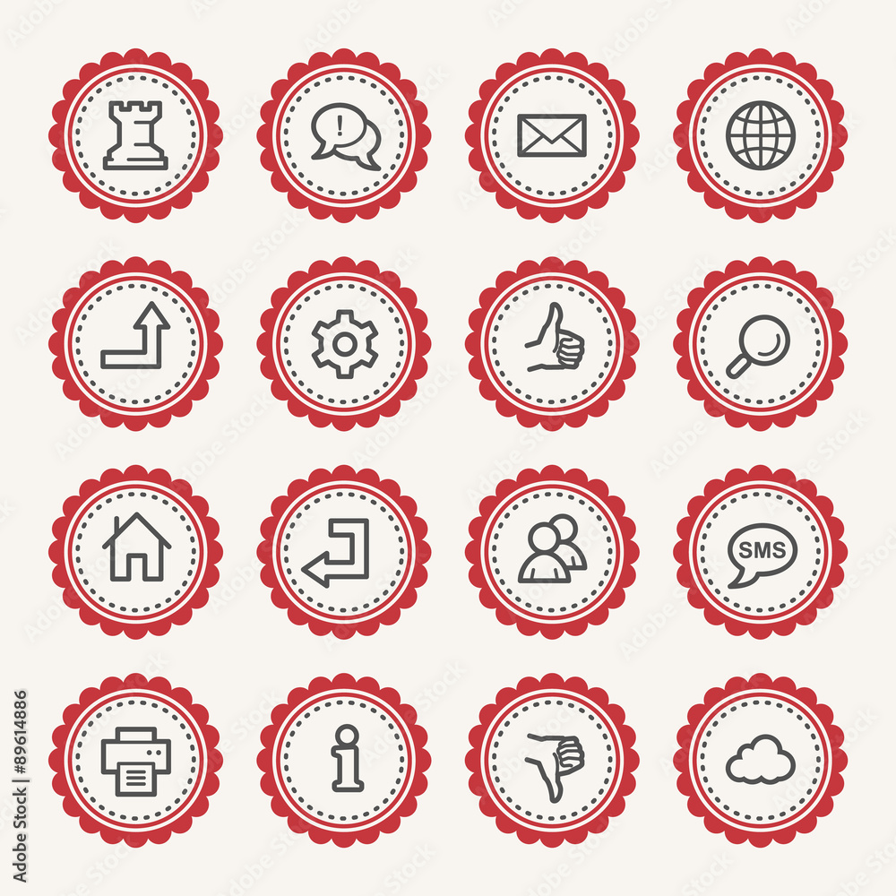 Web & internet icons set Web & internet icons set
