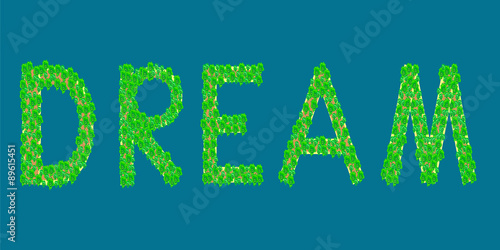 word dream tropical island
