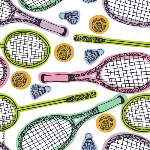 Badminton and tennis pattern