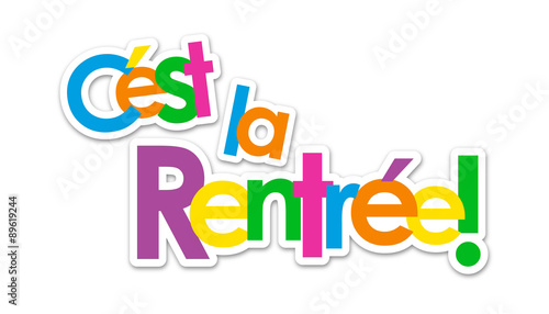 Icône Vecteur "C'EST LA RENTREE!"