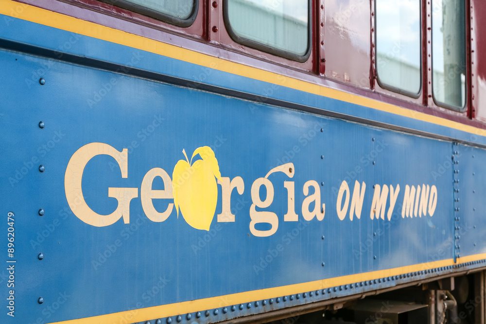 An old train car from Georgia