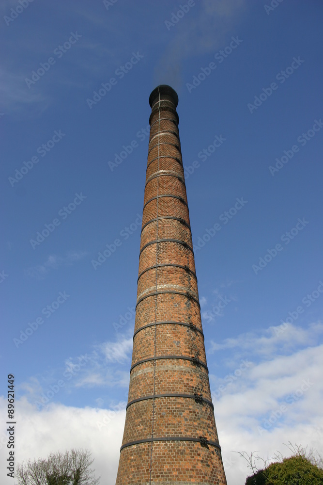 Brick built tall chimney