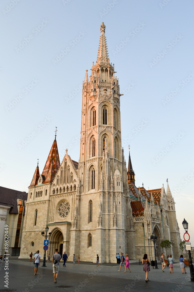 Matthias Church in sunset, Budapest