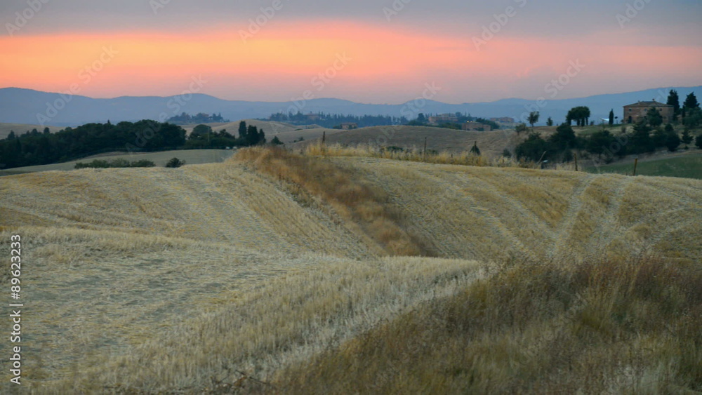 Landscape in Tuscany, Pienza, Italy Landscape in Tuscany, Pienza, Italy