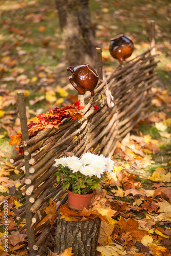 Autumn garden decor