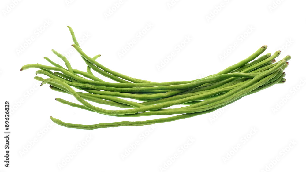 Fototapeta premium Yard Long bean isolated on white background