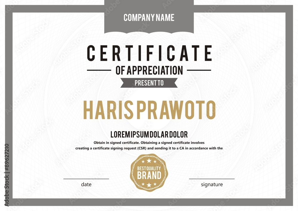 Template Certificate 30 Template Certificate 30