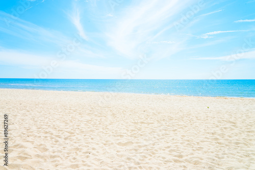 Empty sea and beach background