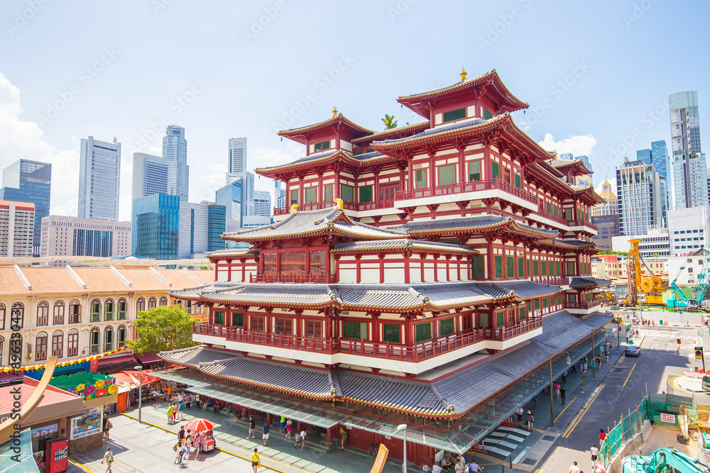 Fototapeta premium Świątynia Relikwii Zęba Buddy w Singapurze