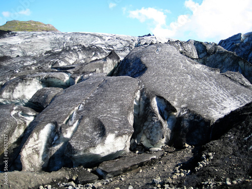 Terminal of the Myrdalsjokull Glacier (Southern Iceland).
 photo