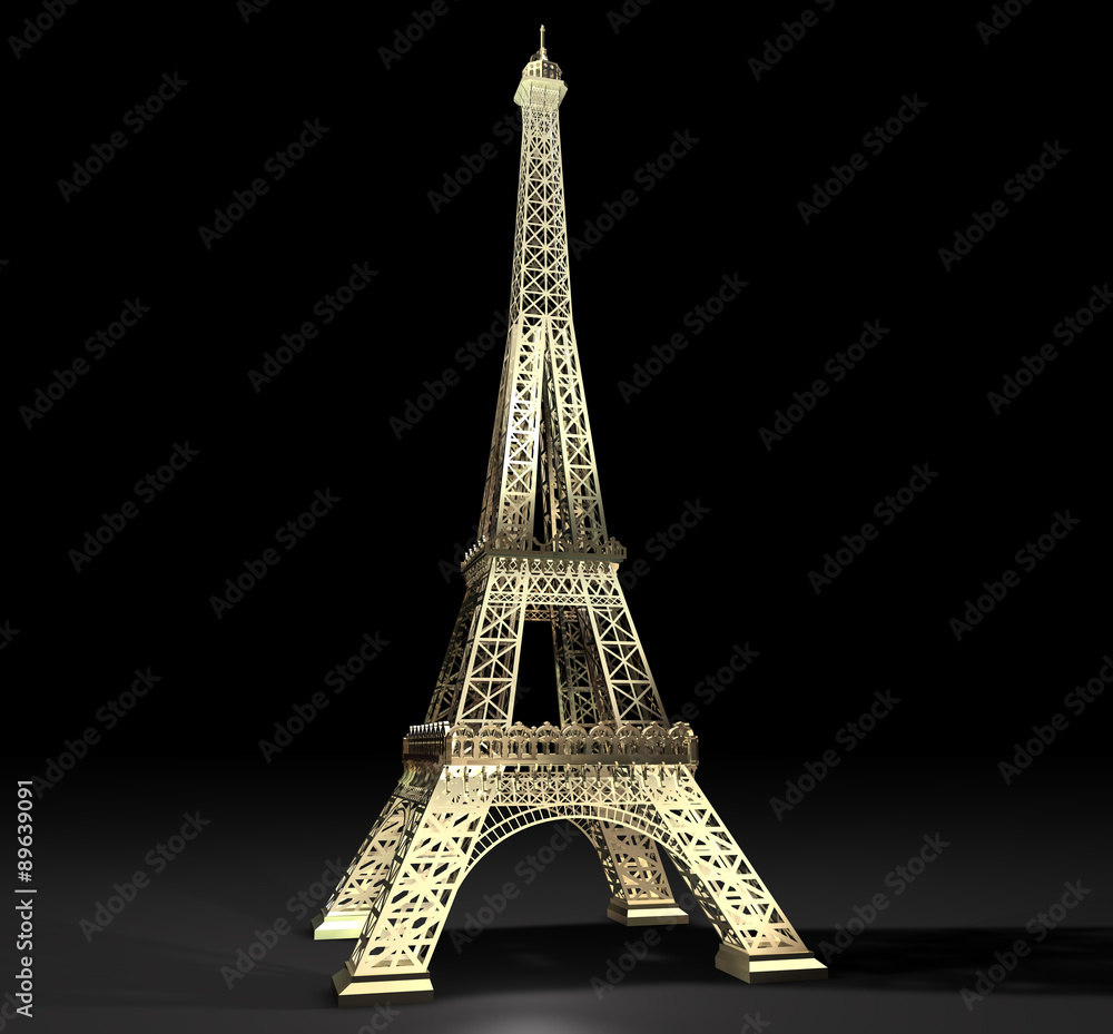Torre parigina in oro