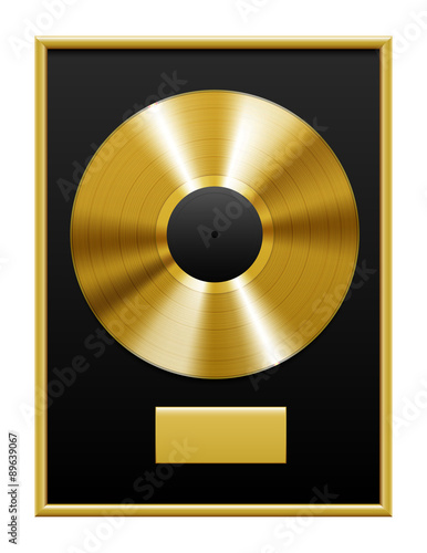 Disque d'or vectoriel 1