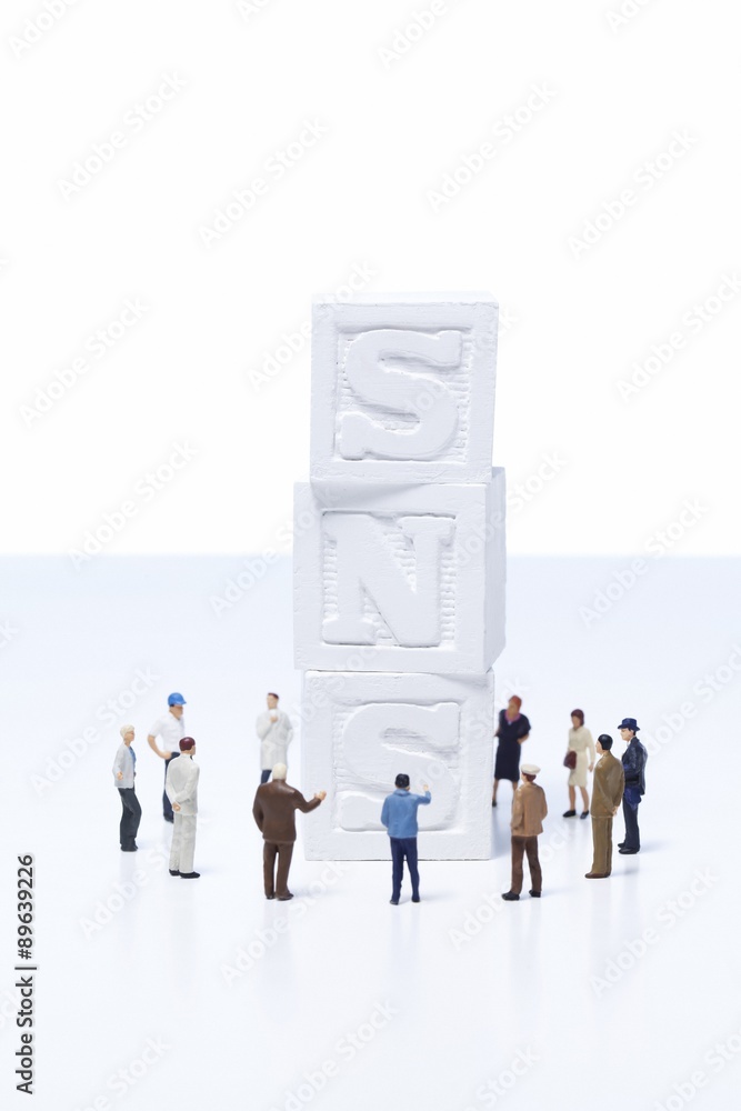 Obraz premium social network service