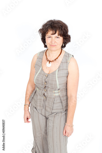 Beautiful businnesswoman doing different expressions in different sets of clothes