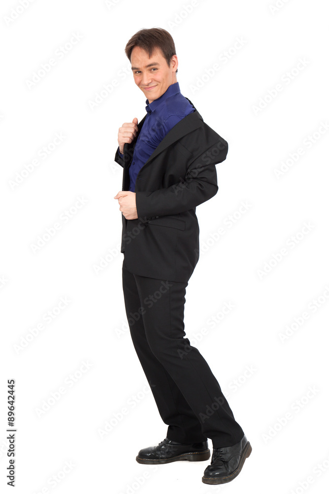 handsome man doing different expressions in different sets of clothes: posing handsome man doing different expressions in different sets of clothes: posing