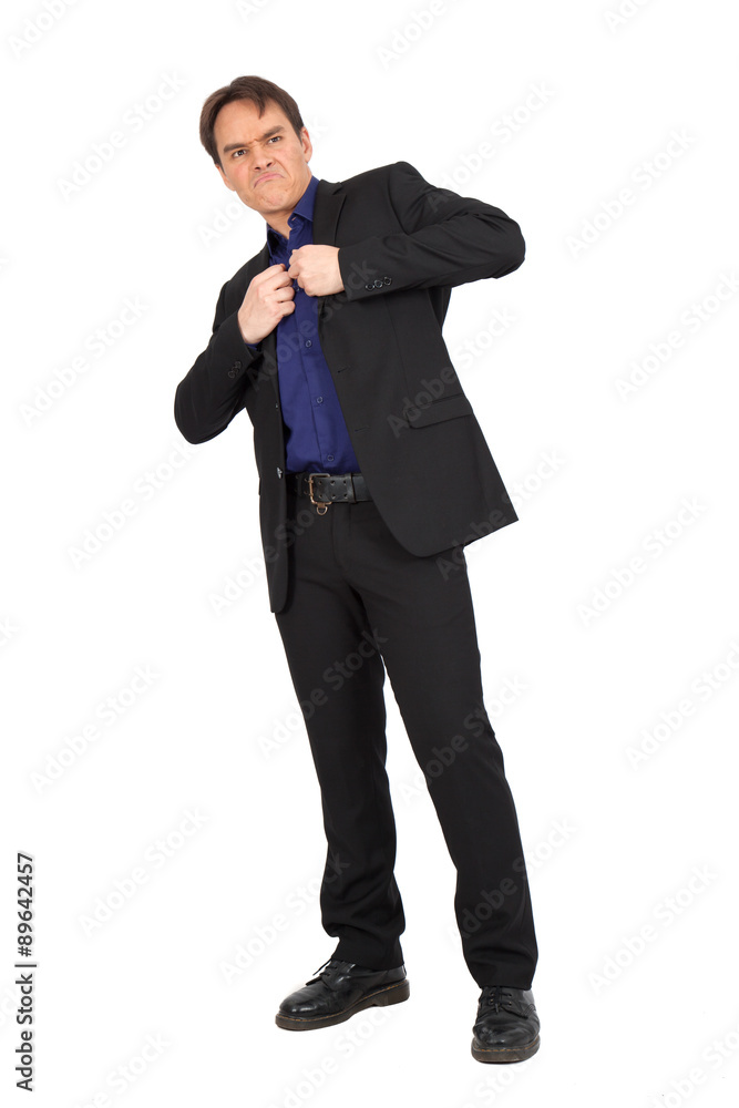 handsome man doing different expressions in different sets of clothes: posing handsome man doing different expressions in different sets of clothes: posing