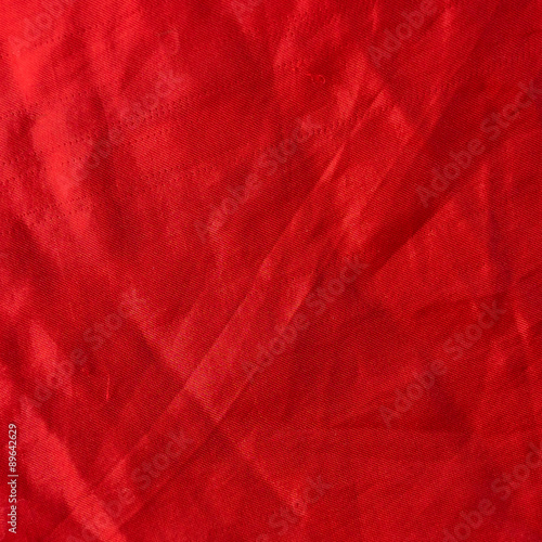 Red cloth texture as background