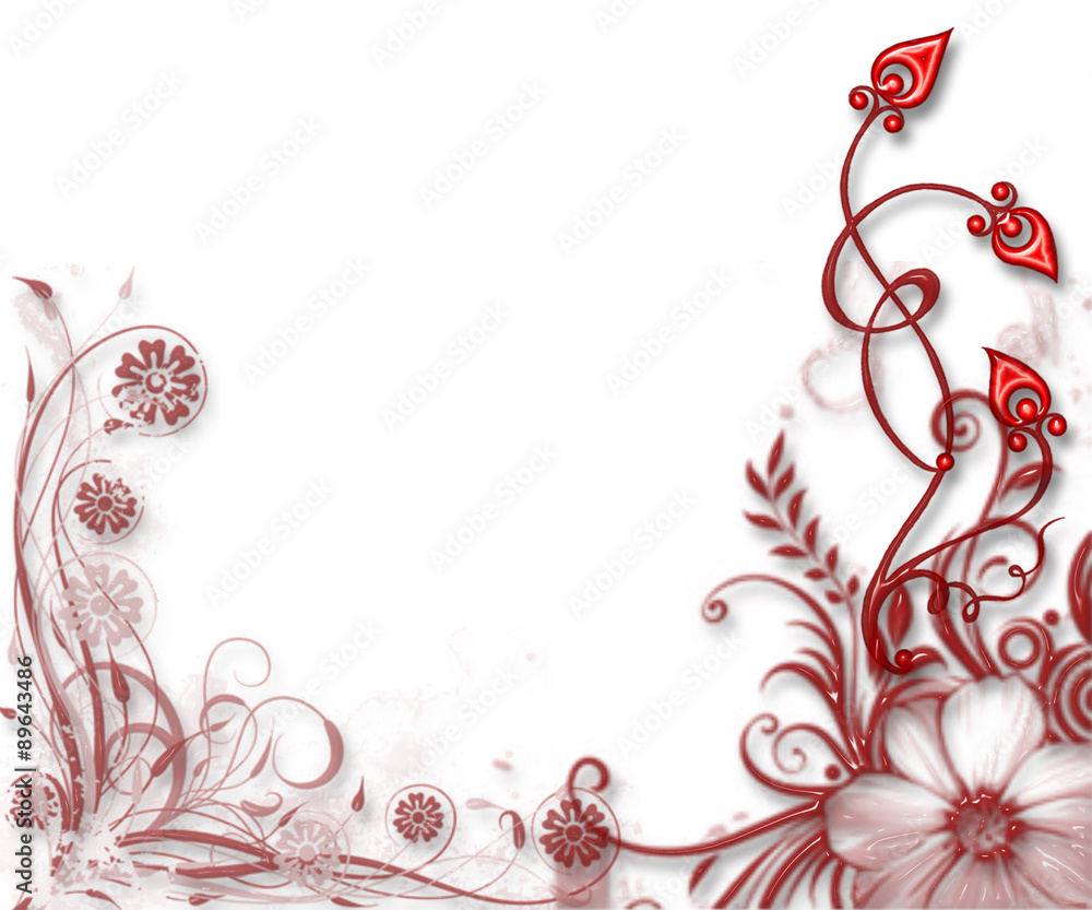 Obraz premium swirl rosso