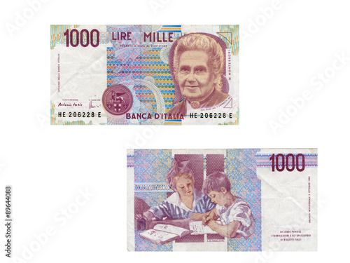 Mille lire della Banca d'Italia del 1990