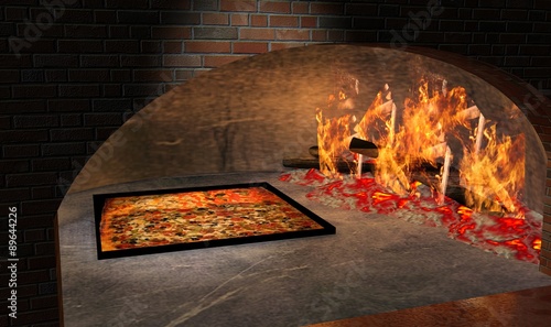 Fotografie pizza a metro