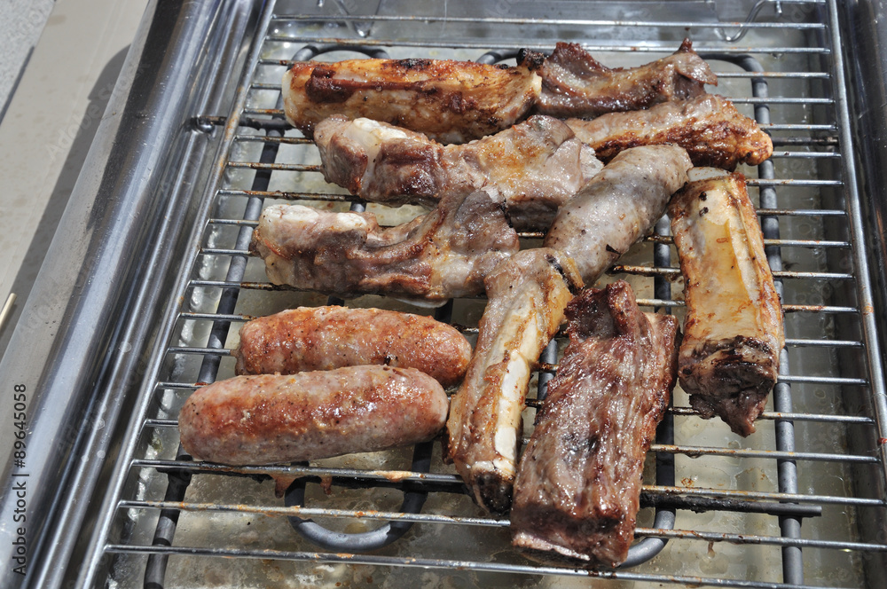 Costine di maiale alla griglia-(cucina umbra) Stock Photo | Adobe Stock