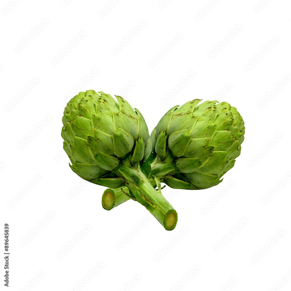 Fototapeta premium Artichoke on a white background