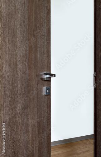 colored wooden door open l