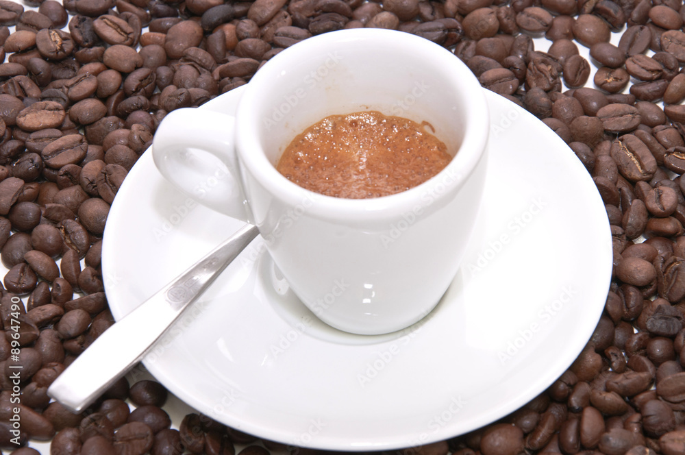 Naklejka premium Pausa caffè-coffee break