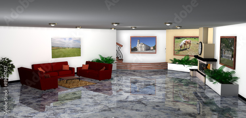Fotografie Nuova sala arredata