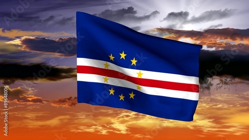 Flag of the archipelago of islands of Cape Verde