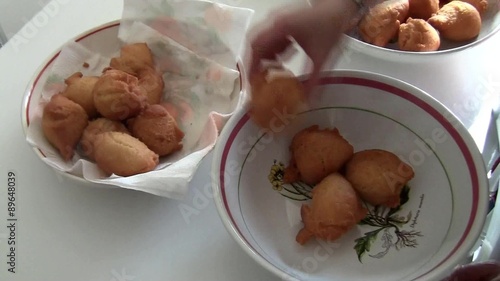 Struffoli carnival fried