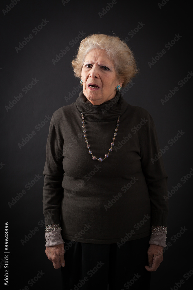 Beautiful women doing different expressions in different sets of clothes: worried Beautiful women doing different expressions in different sets of clothes: worried