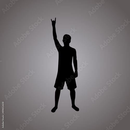 Rock silhouette illustration